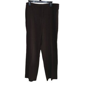 JM COLLECTION  BROWN DRESS PANTS WOMENS SIZE 16